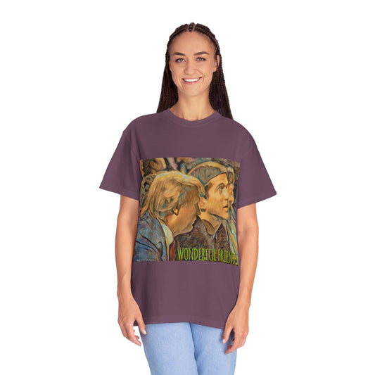 Vintage JFK, Jr & DJT Art T-Shirt – “Wonderful Friends” Graphic Tee