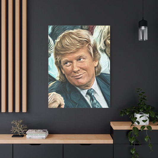 Trump Courtside Portrait Canvas