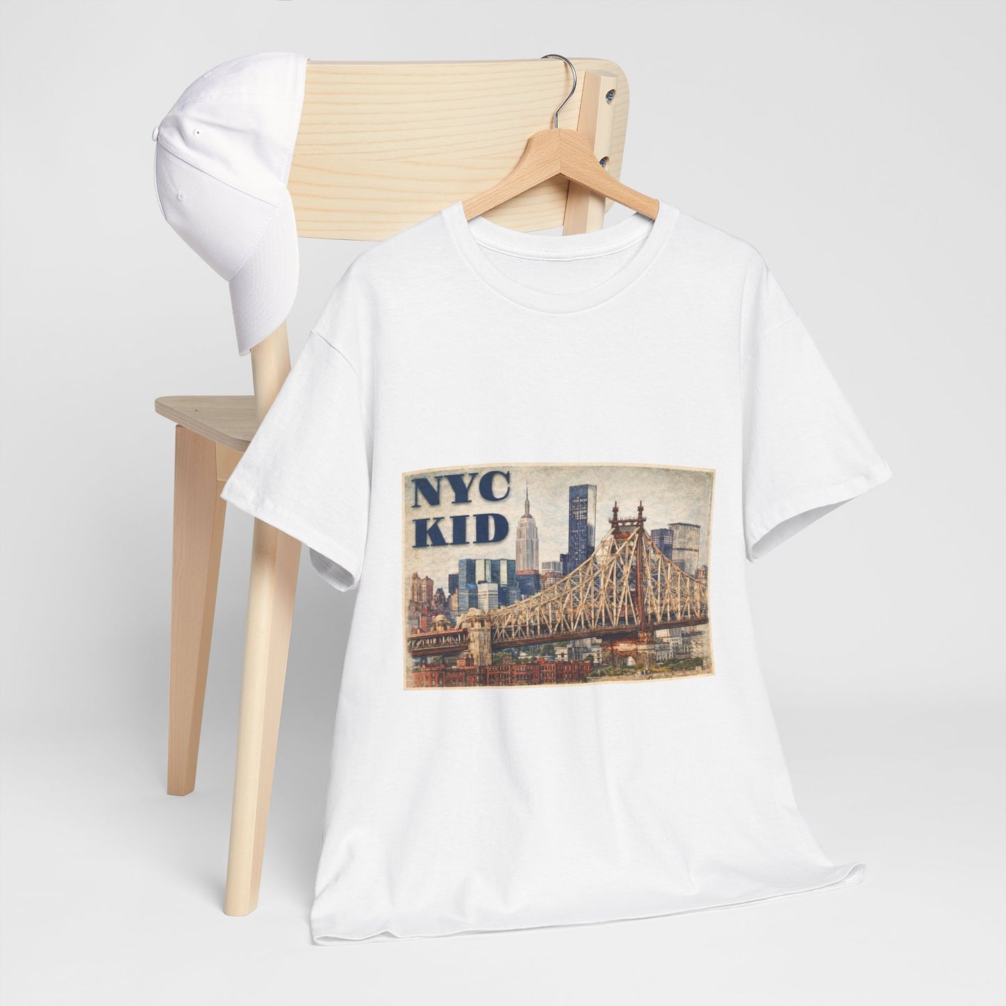 NYC Kid T-Shirt — Vintage Queensboro Bridge New York City Tee