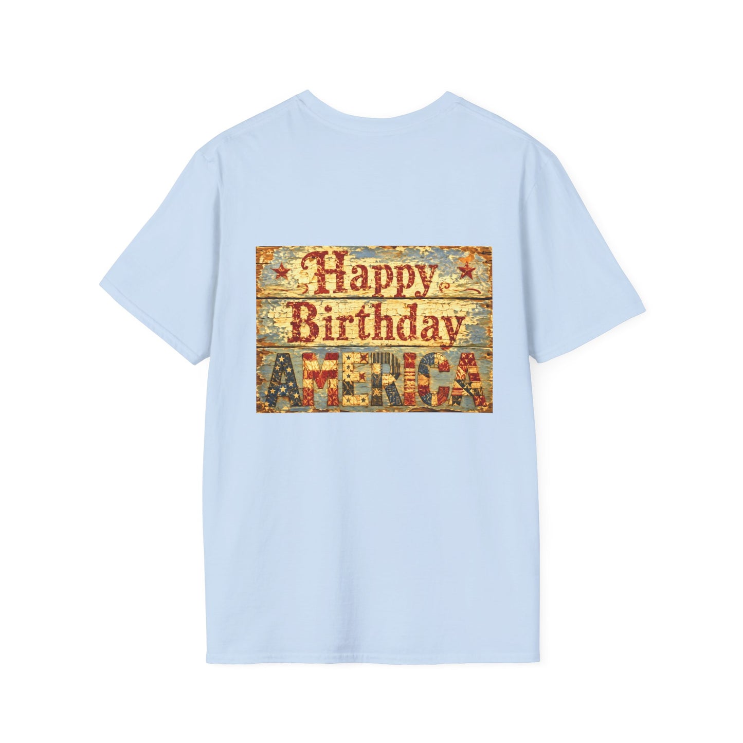 HoneySuckle Lodge 50th—America 250th Bungalow Path T-Shirt —Front & Back Design- Happy 250th Anniversary USA Patriotic Tee