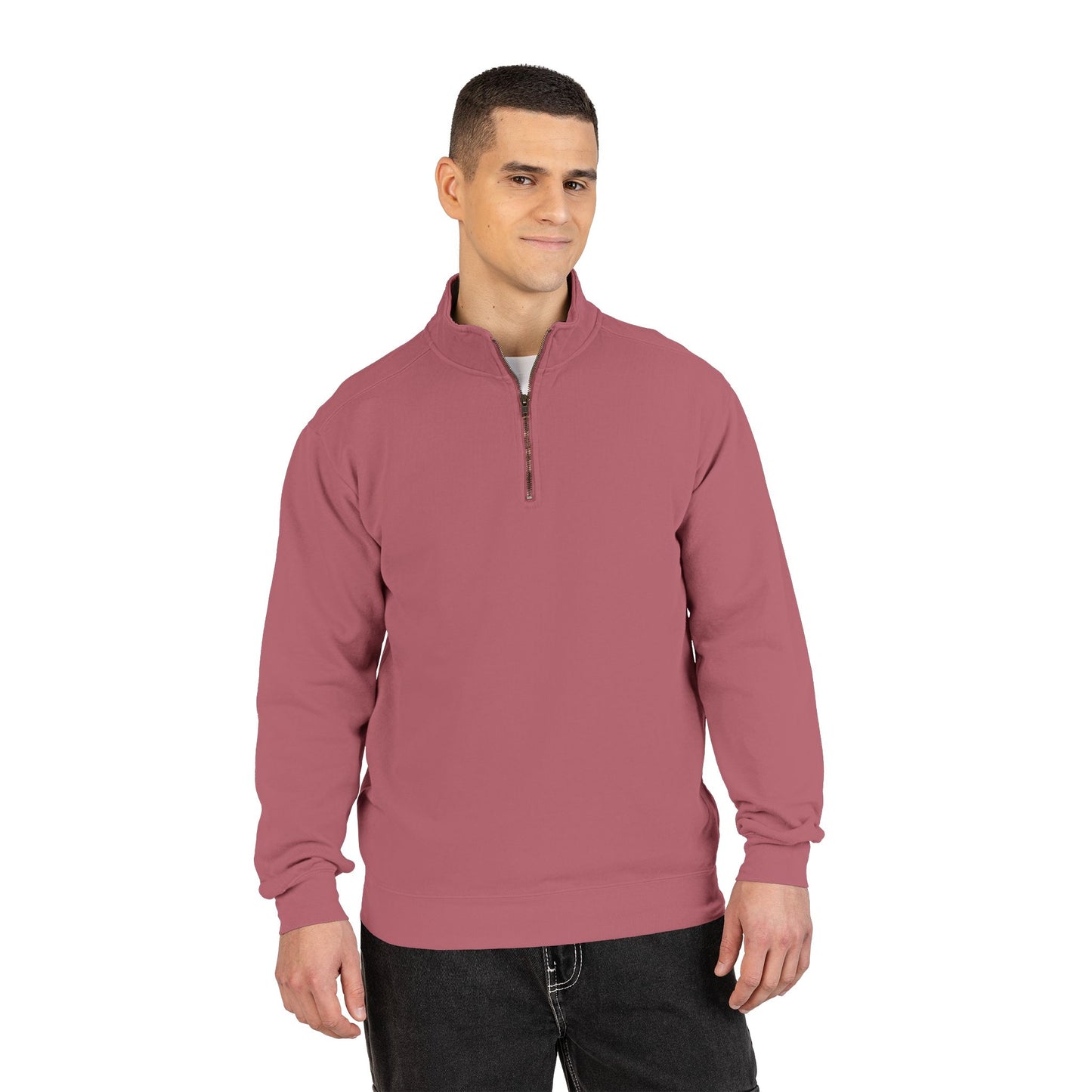 Trump MAGA Quarter-Zip Sweatshirt — Back Art ‘the great maga king’ Graphic- Runs small-order 1 size up