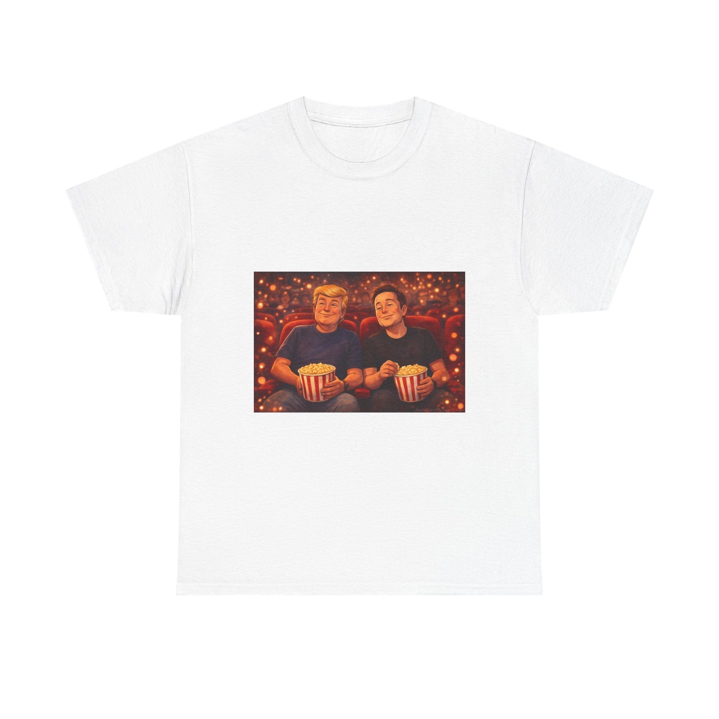 Movie Night Popcorn Tee — Cozy Couples Film Night T-Shirt