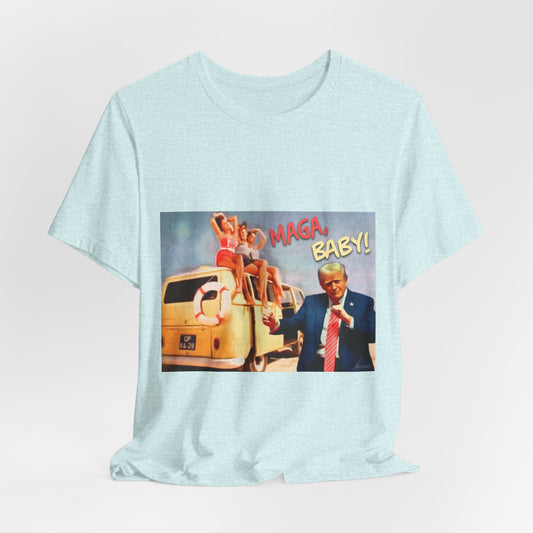Vintage Political Graphic Tee — "MAGA Baby!"