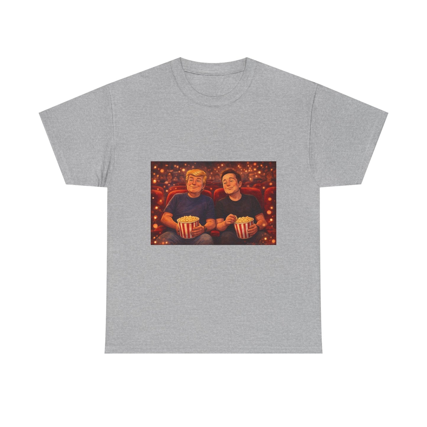 Movie Night Popcorn Tee — Cozy Couples Film Night T-Shirt