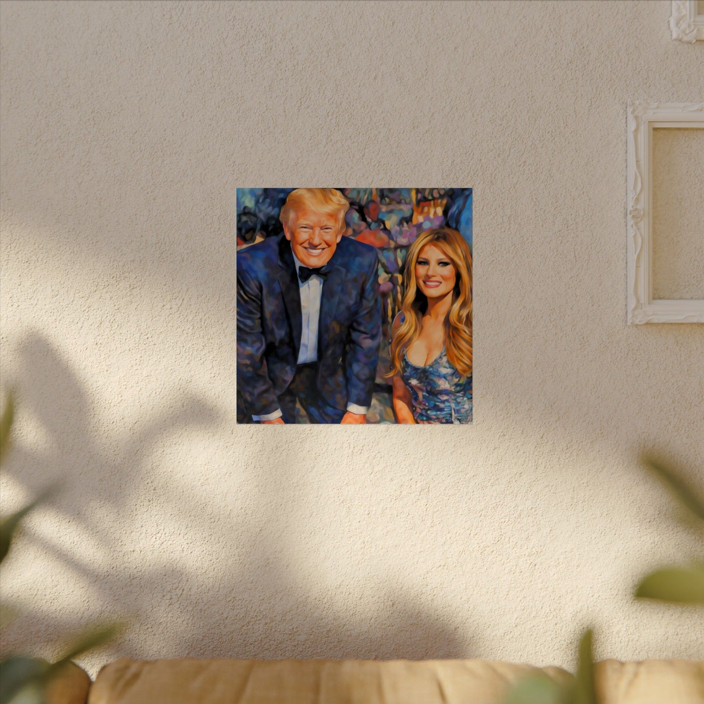 First Couple Textured Watercolor Matte Poster