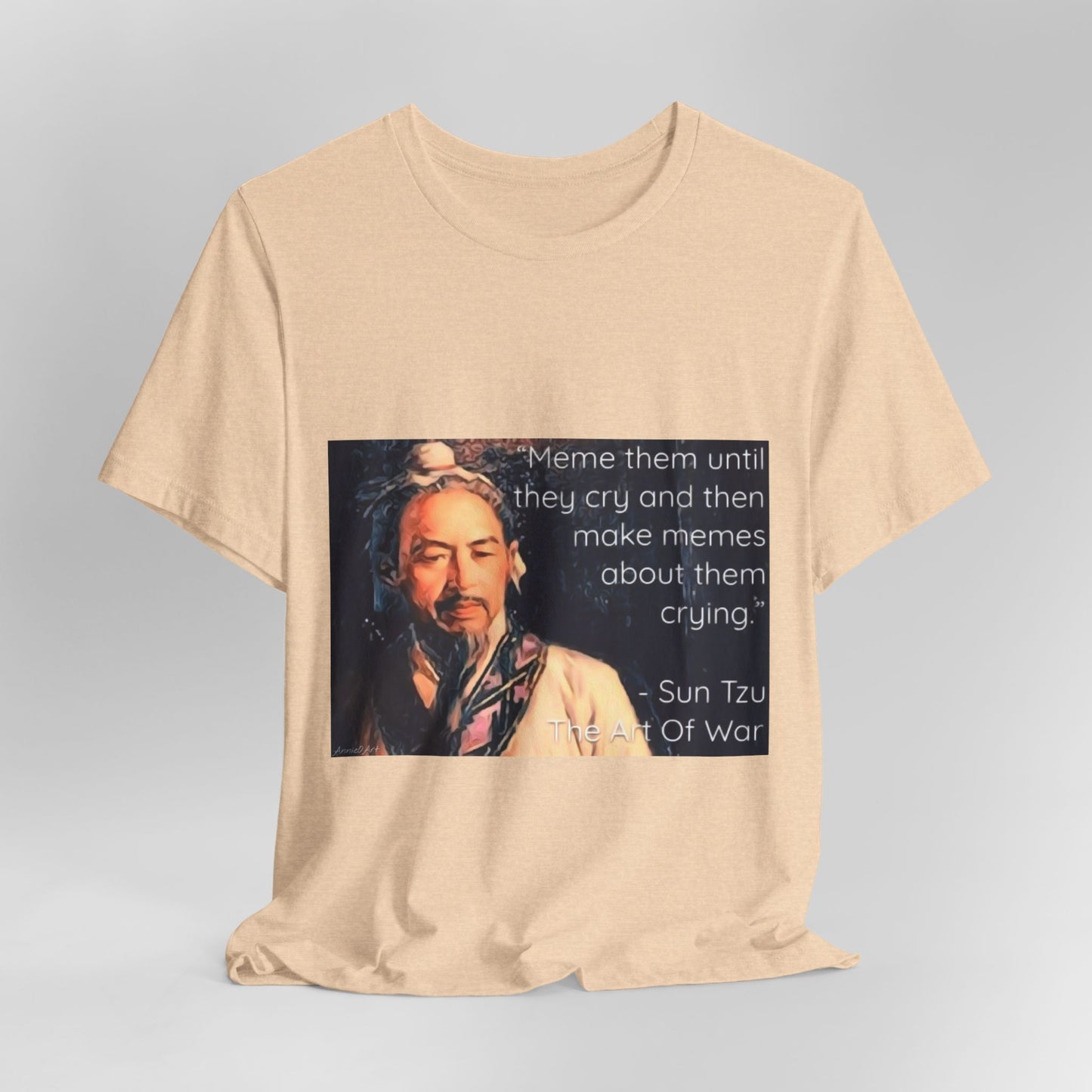 Sun Tzu Meme Tee — "Meme Them Until They Cry" Retro Political Art T‑Shirt
