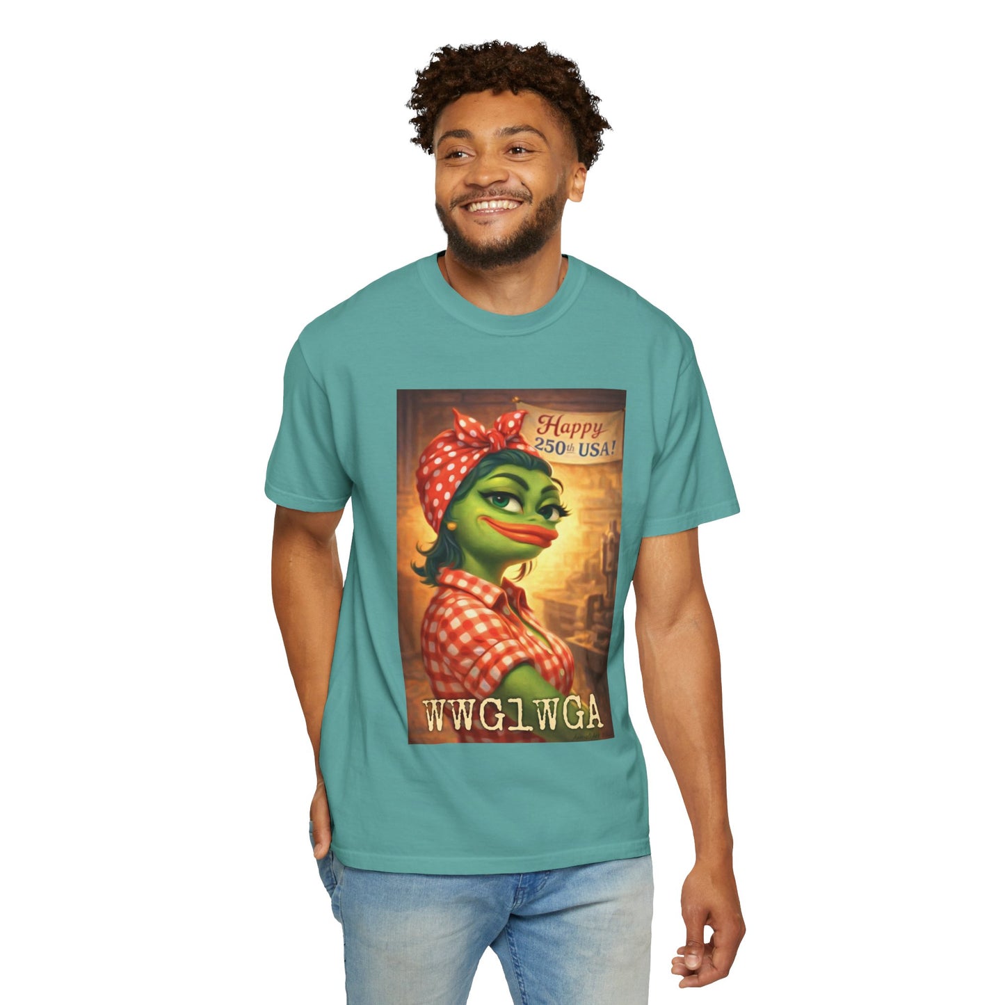 250th Celebration Patriotic T-Shirt — WWG1WGA / MAGA Tribute