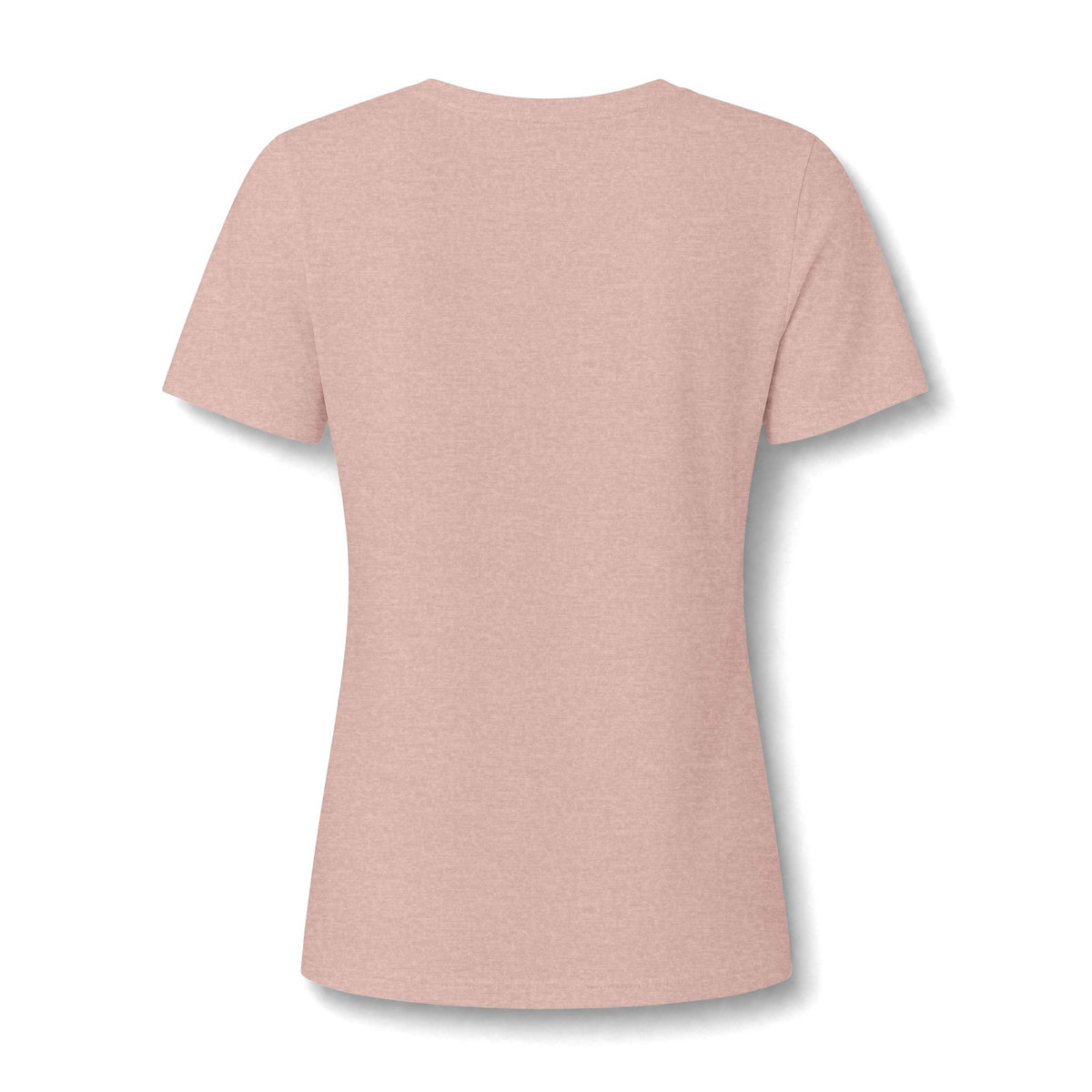 Women's V-Neck Tee — 'He Lifts Us' Christian Inspirational Graphic Shirt