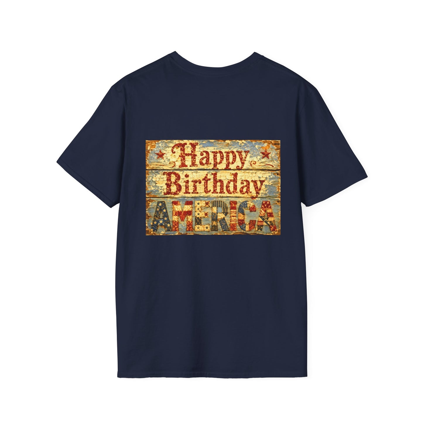HoneySuckle Lodge 50th—America 250th Bungalow Path T-Shirt —Front & Back Design- Happy 250th Anniversary USA Patriotic Tee