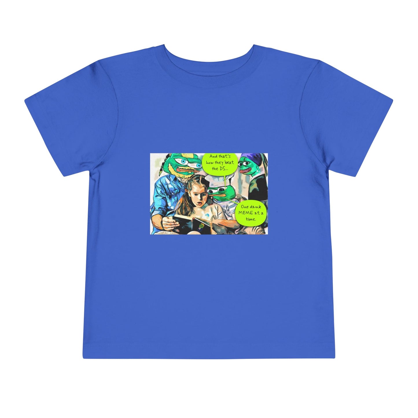 Grandkids of Anons Toddler Tee — Funny Frog Meme Family Gaming Graphic