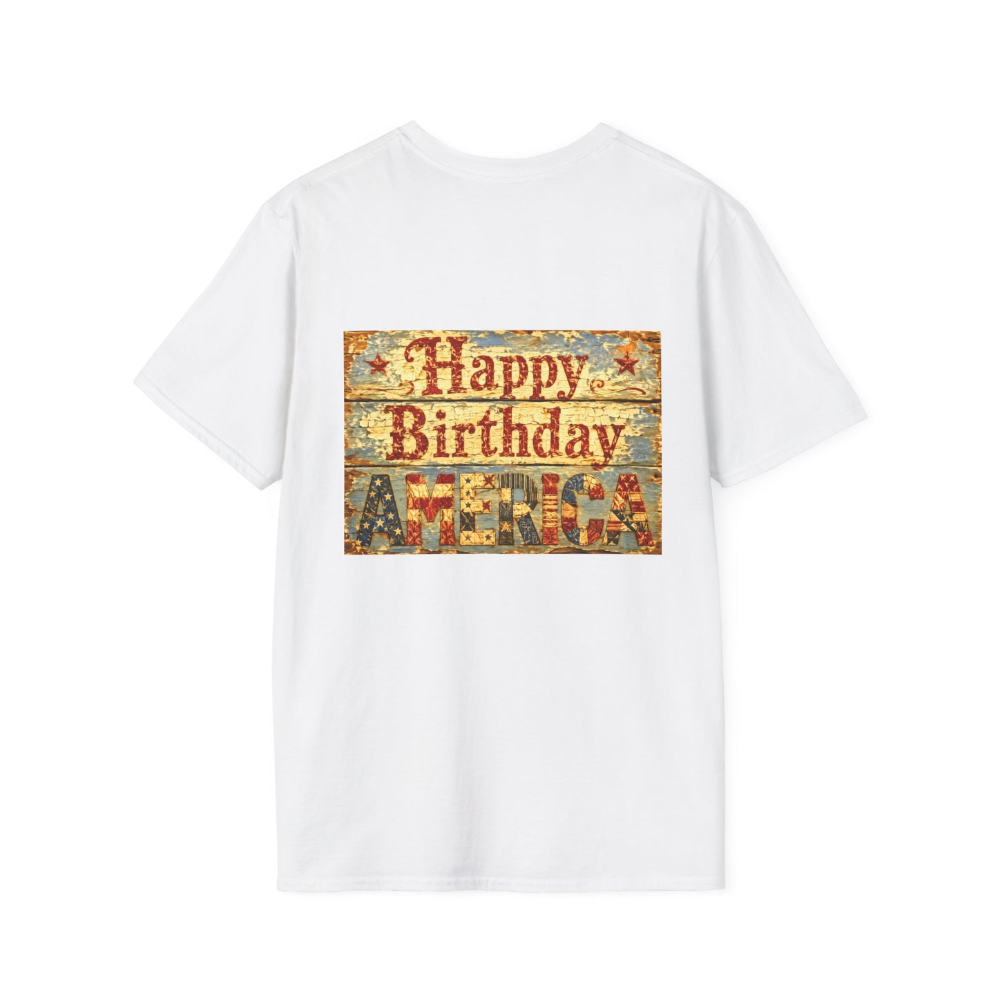 HoneySuckle Lodge 50th—America 250th Bungalow Path T-Shirt —Front & Back Design- Happy 250th Anniversary USA Patriotic Tee