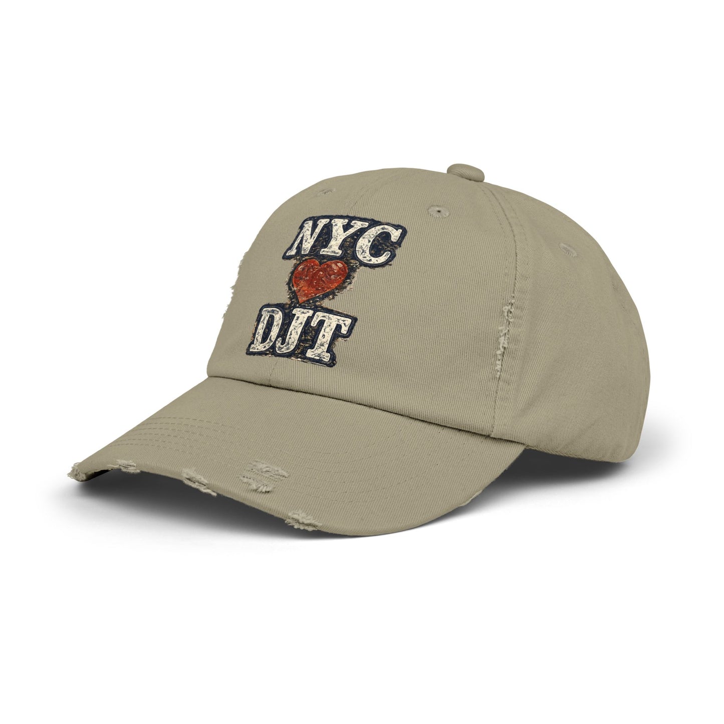 Distressed NYC❤️DJT Vintage Baseball Cap