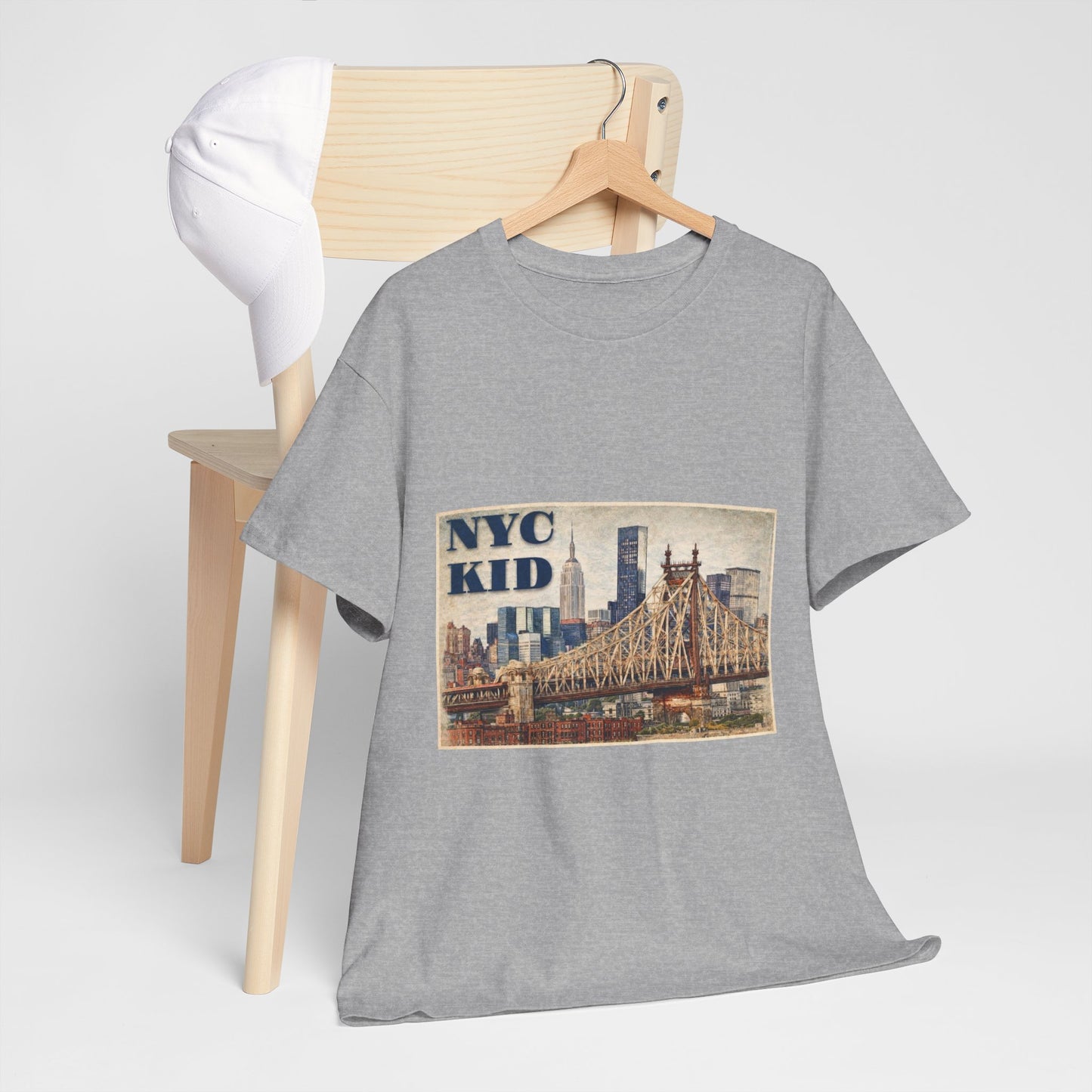 NYC Kid T-Shirt — Vintage Queensboro Bridge New York City Tee