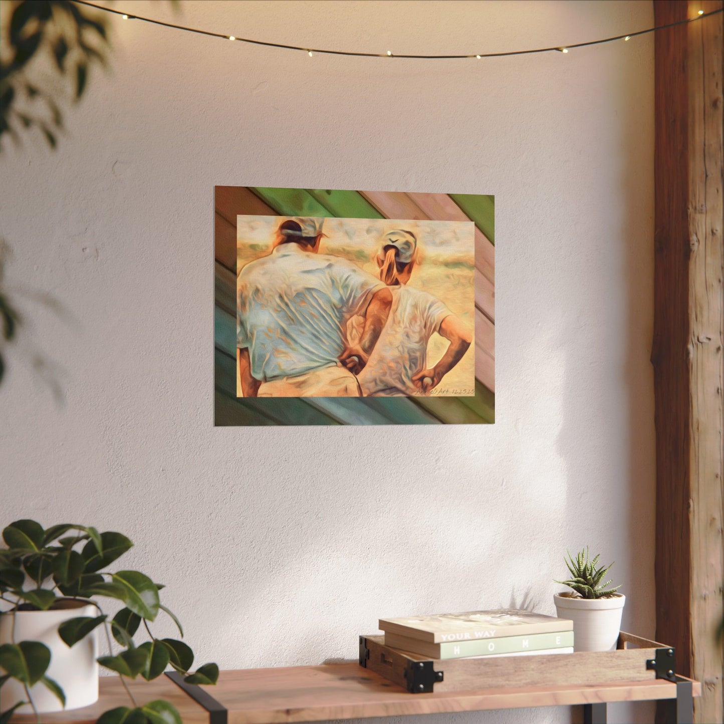 Golfing Trump Painting/Poster — Textured Matte Art Print for Golf Lovers