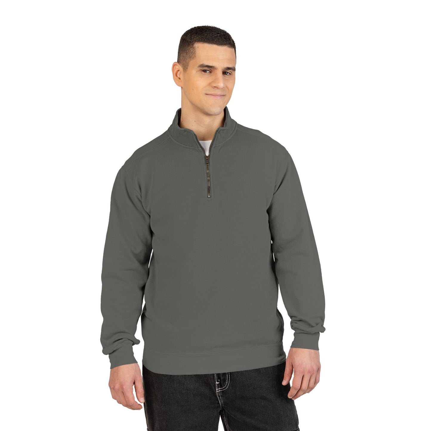 Trump MAGA Quarter-Zip Sweatshirt — Back Art ‘the great maga king’ Graphic- Runs small-order 1 size up