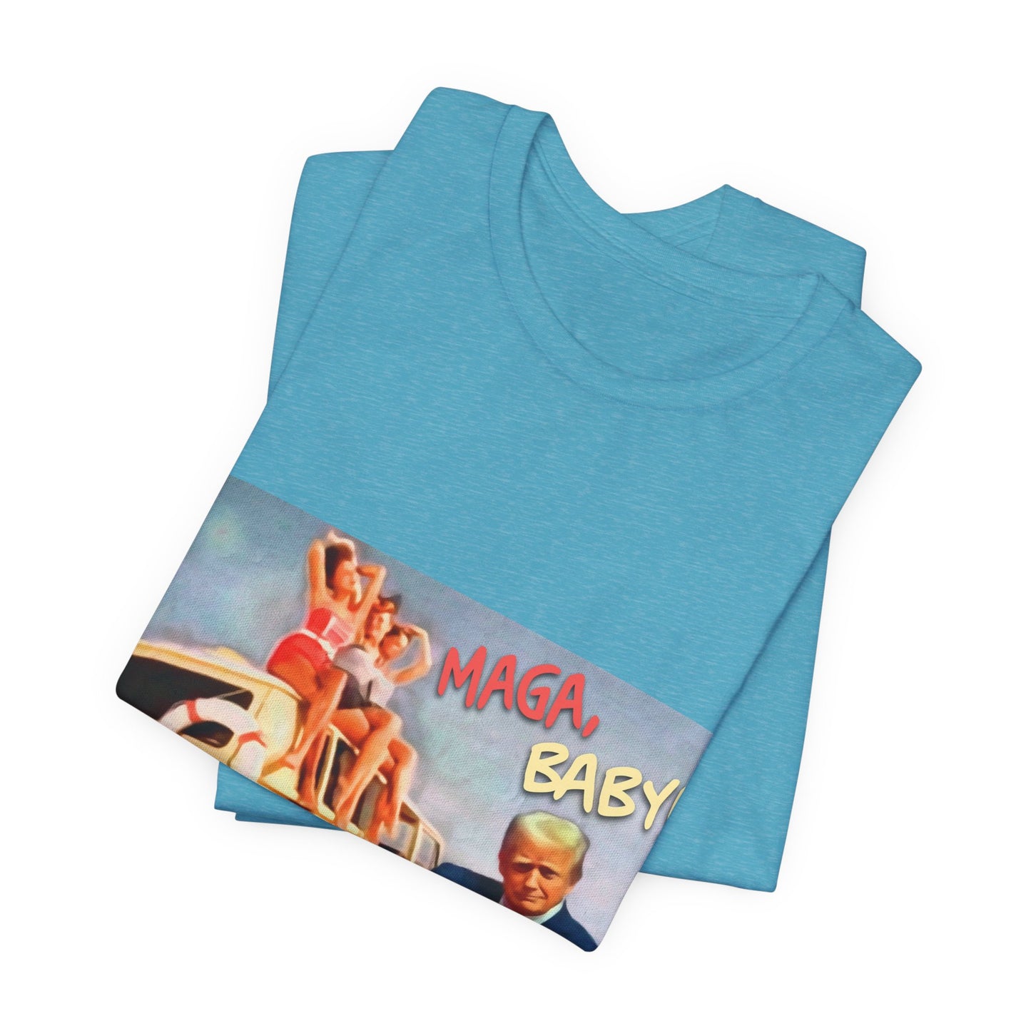 Vintage Political Graphic Tee — "MAGA Baby!"