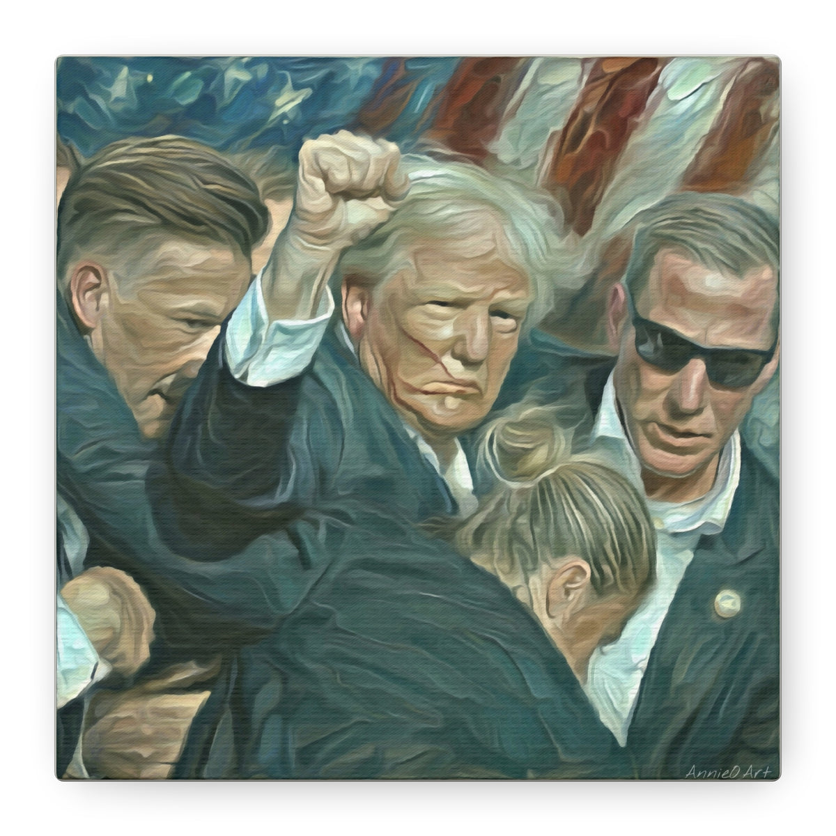 Trump ‘FIGHT!’ Fist-Raise Matte Canvas