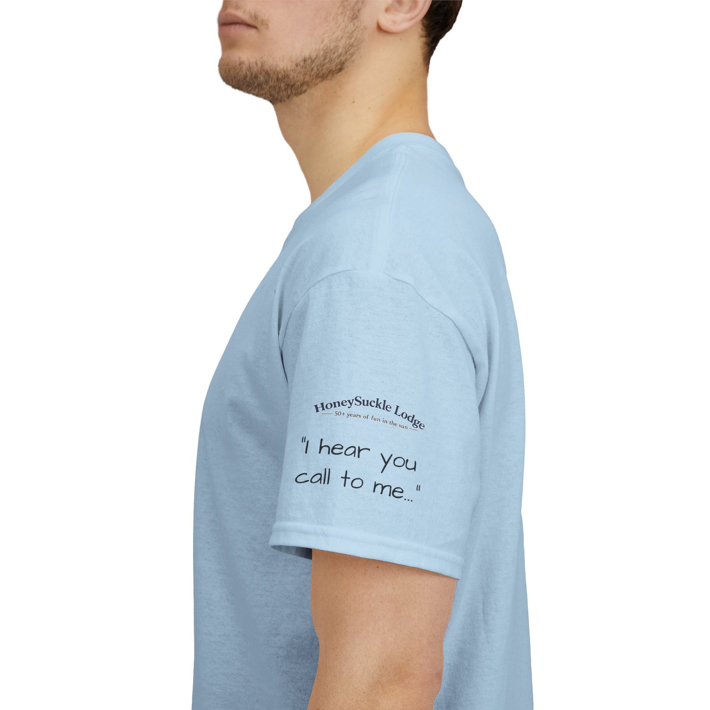 HoneySuckle Lodge Vintage Beach T-Shirt — "50+ years of fun in the sun" Retro Kids on Shore Design