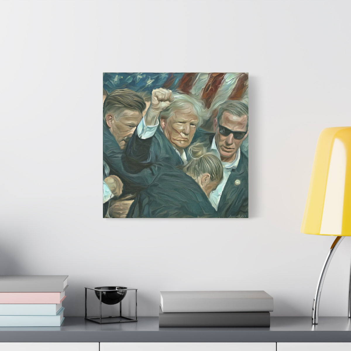 Trump ‘FIGHT!’ Fist-Raise Matte Canvas