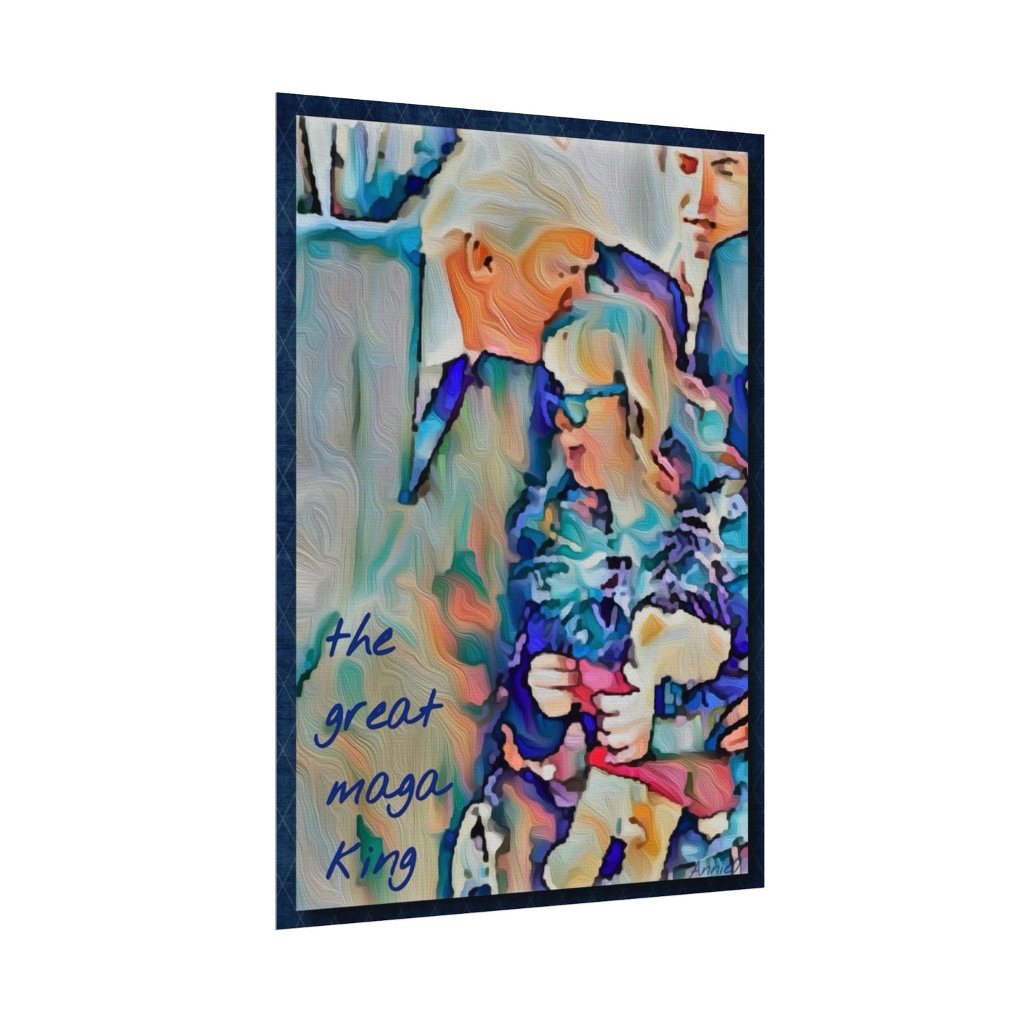 Watercolor Matte Poster — "The Great Maga King" Textured Art Print