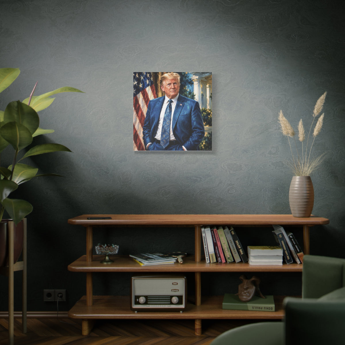 Trump Patriotic Presidential Portrait Canvas