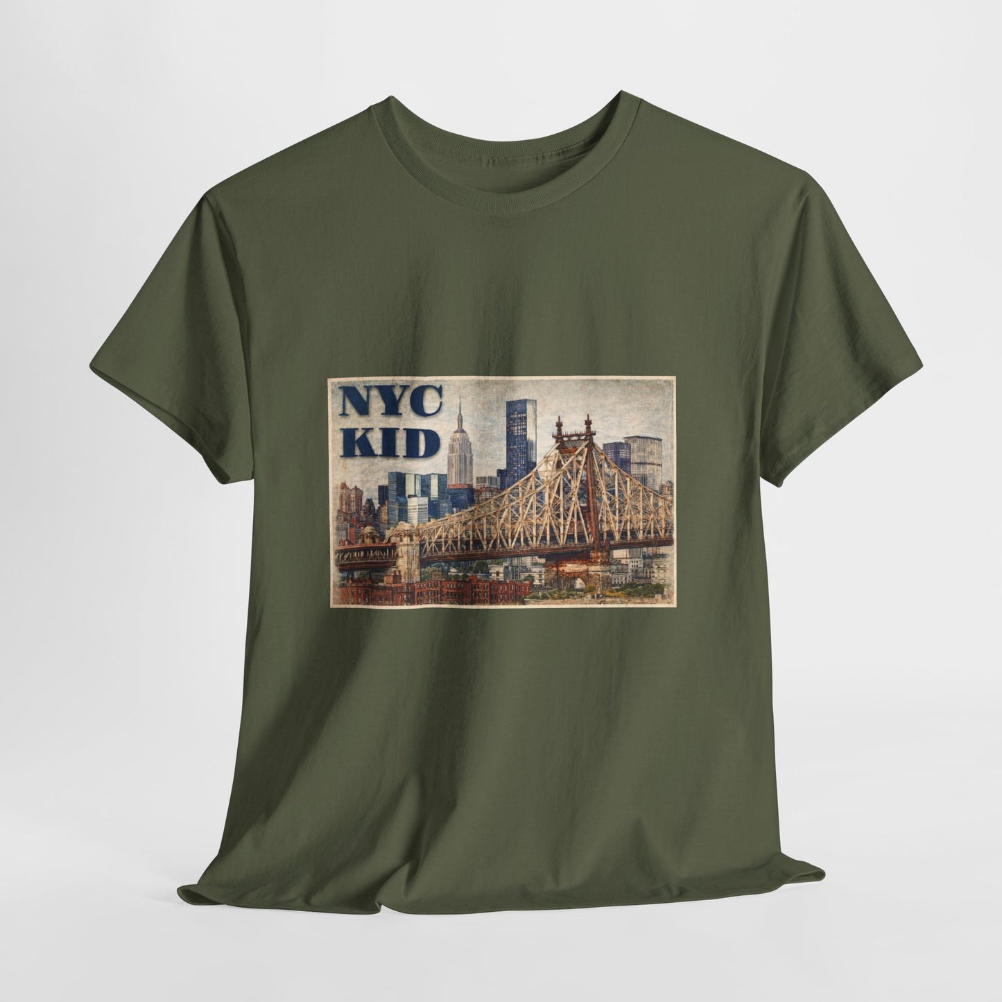NYC Kid T-Shirt — Vintage Queensboro Bridge New York City Tee