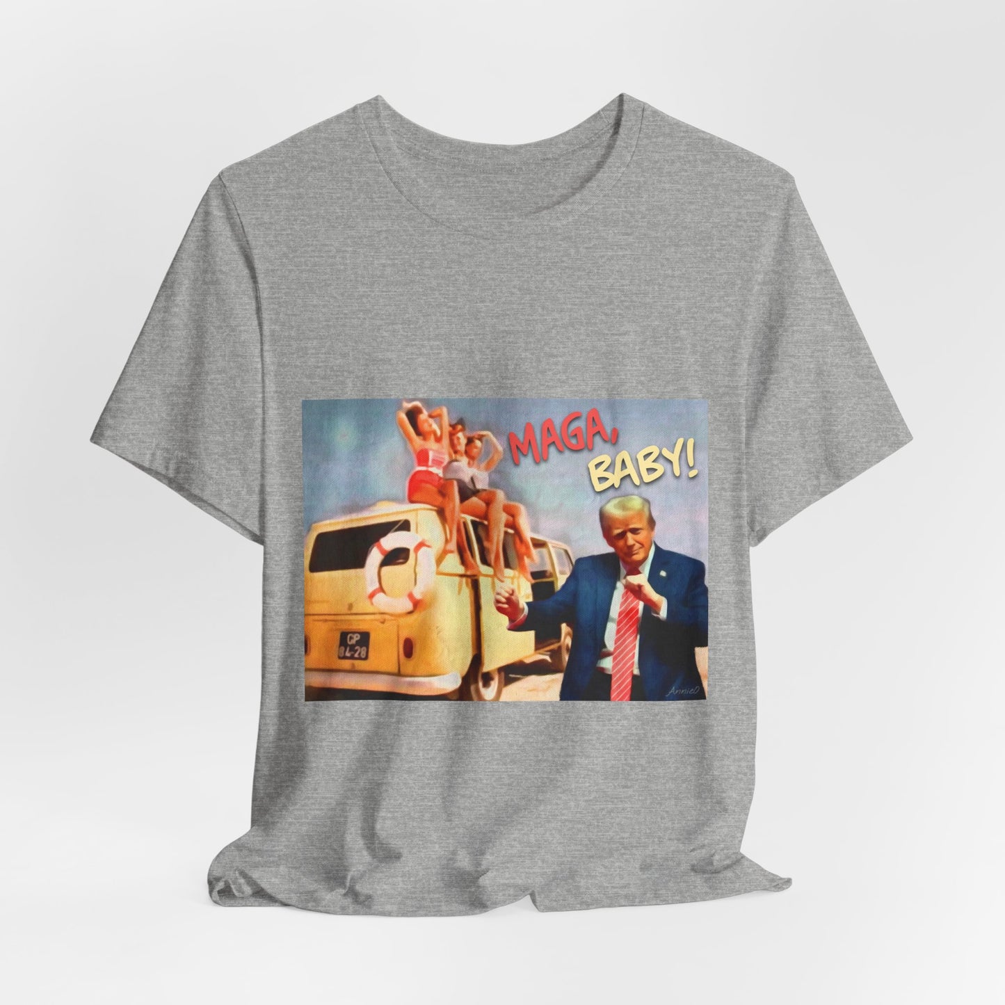 Vintage Political Graphic Tee — "MAGA Baby!"