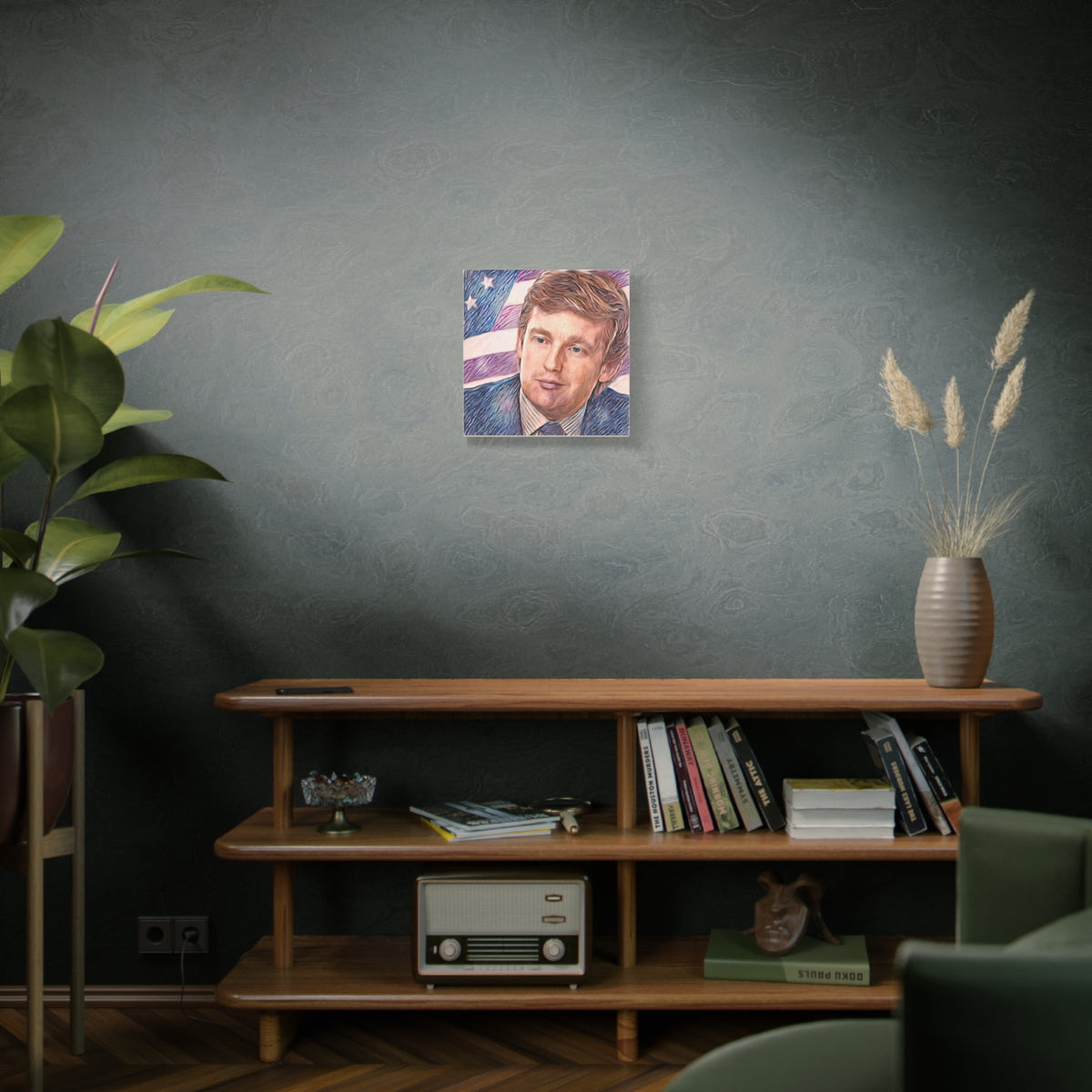 Trump Patriotic Portrait Canvas