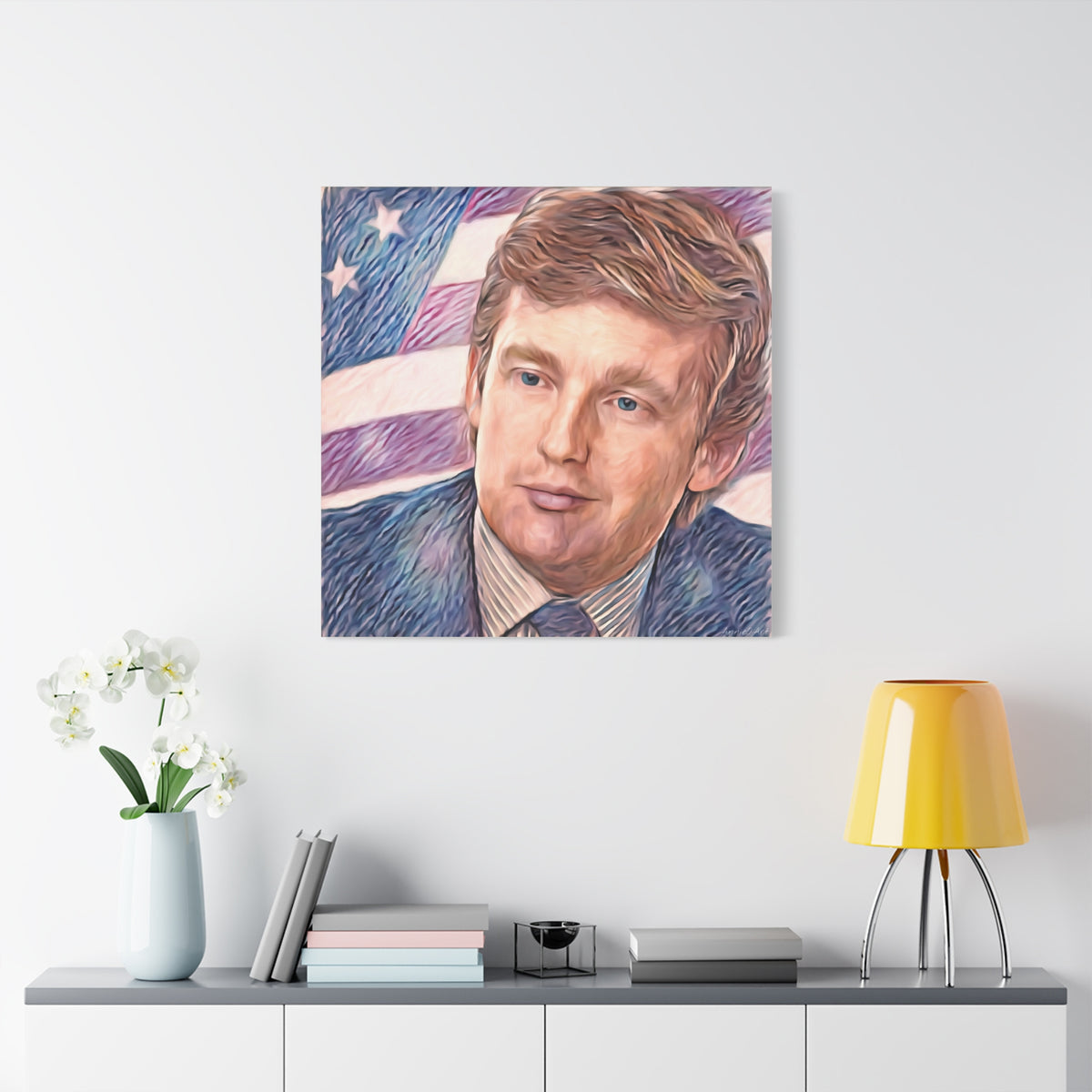 Trump Patriotic Portrait Canvas