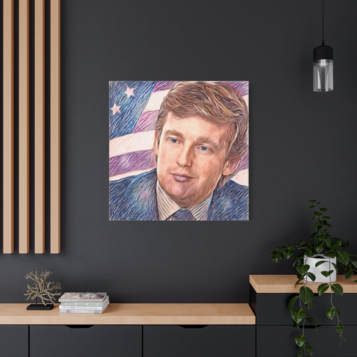 Trump Patriotic Portrait Canvas