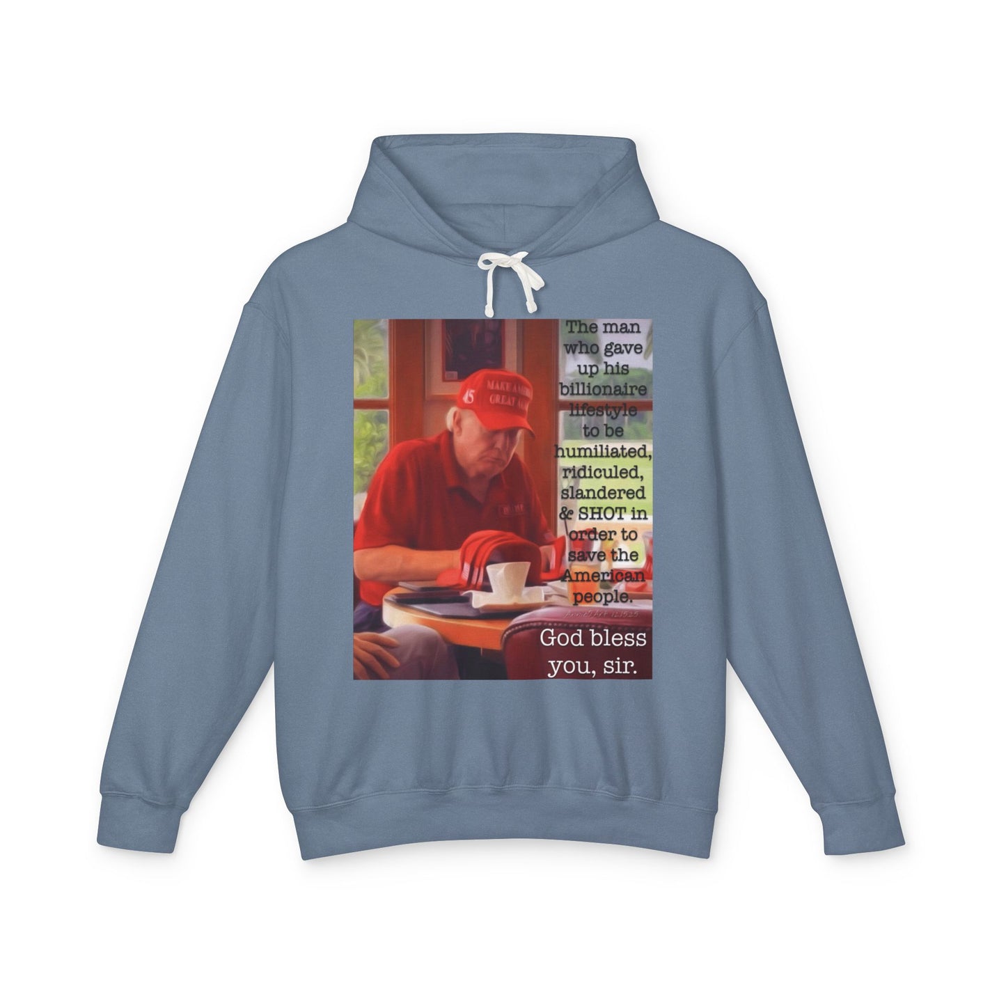Patriotic 'God Bless You, Sir' Hoodie — Vintage Veteran Tribute Sweatshirt