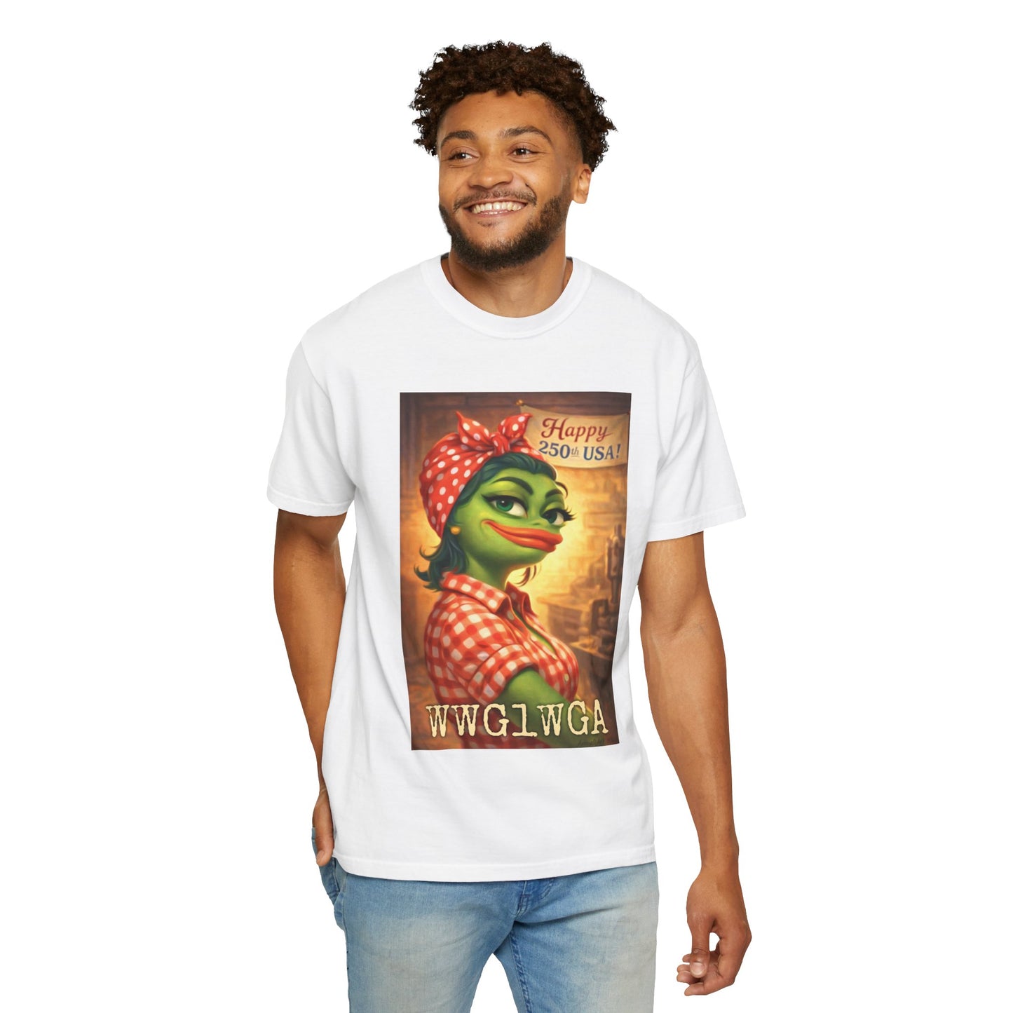 250th Celebration Patriotic T-Shirt — WWG1WGA / MAGA Tribute