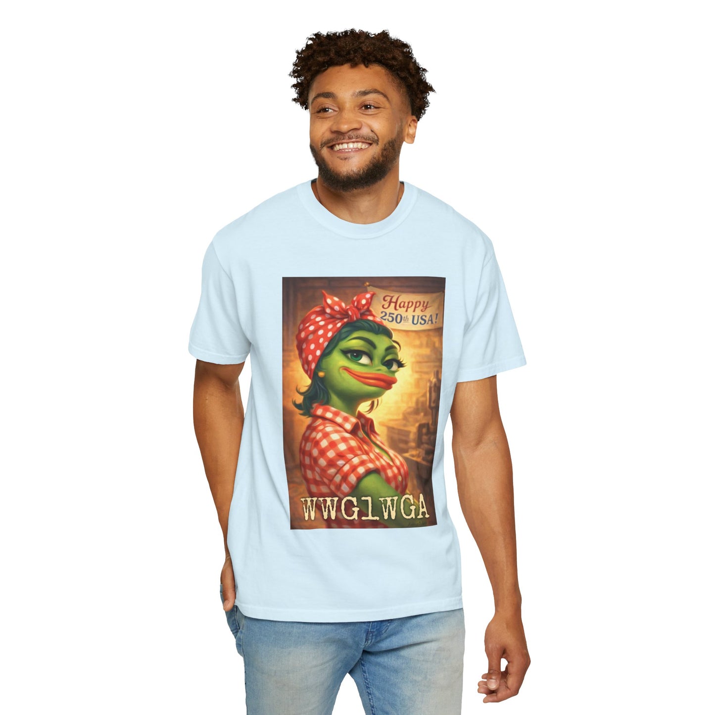 250th Celebration Patriotic T-Shirt — WWG1WGA / MAGA Tribute