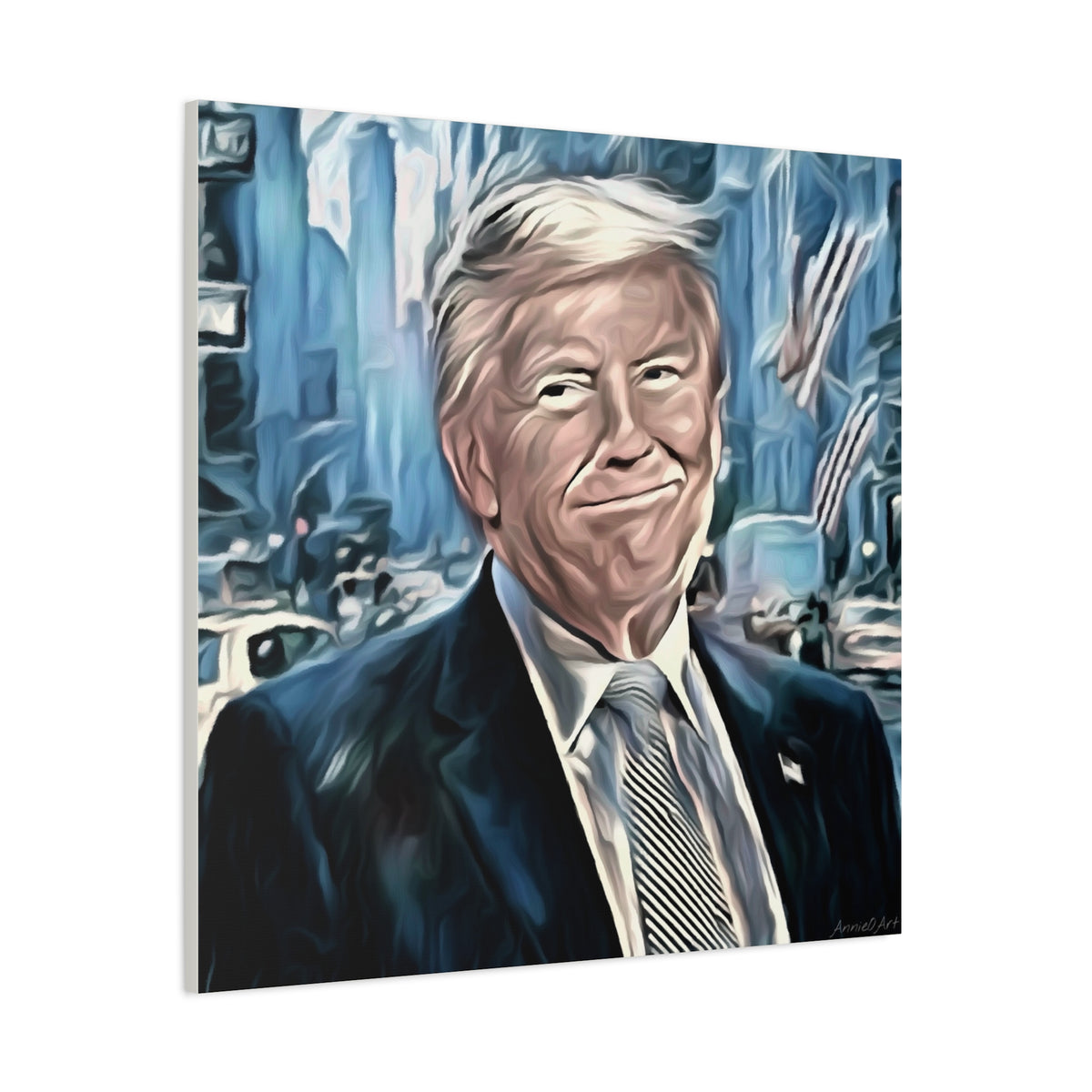 Patriotic Portrait Canvas Print — Trump Artwork