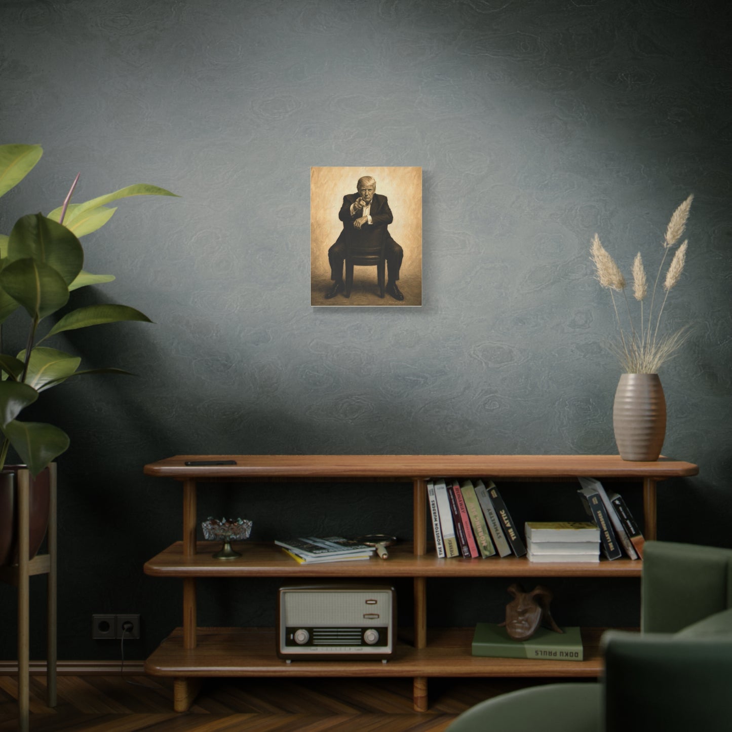 Trump Vintage Portrait Canvas Wall Art —