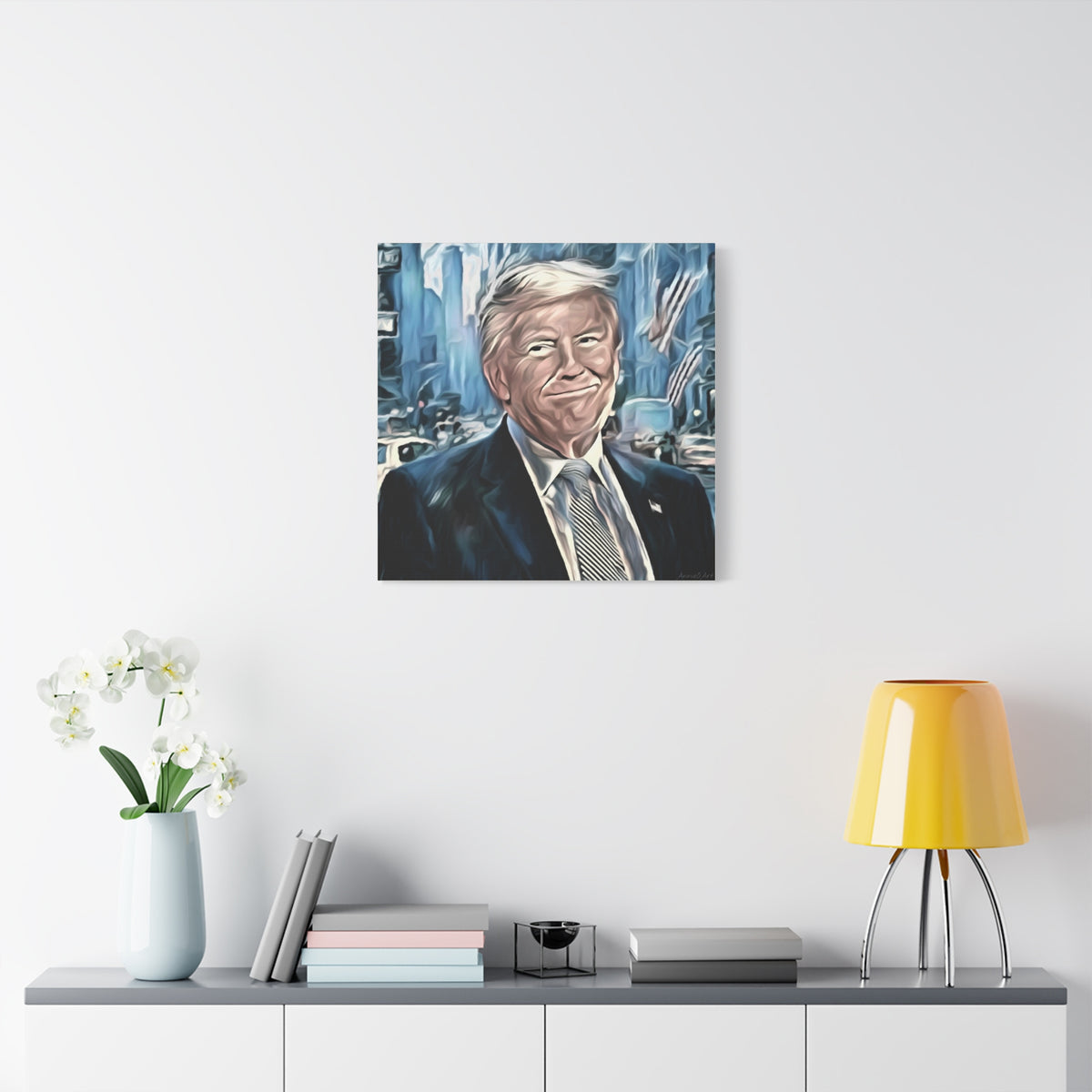Patriotic Portrait Canvas Print — Trump Artwork