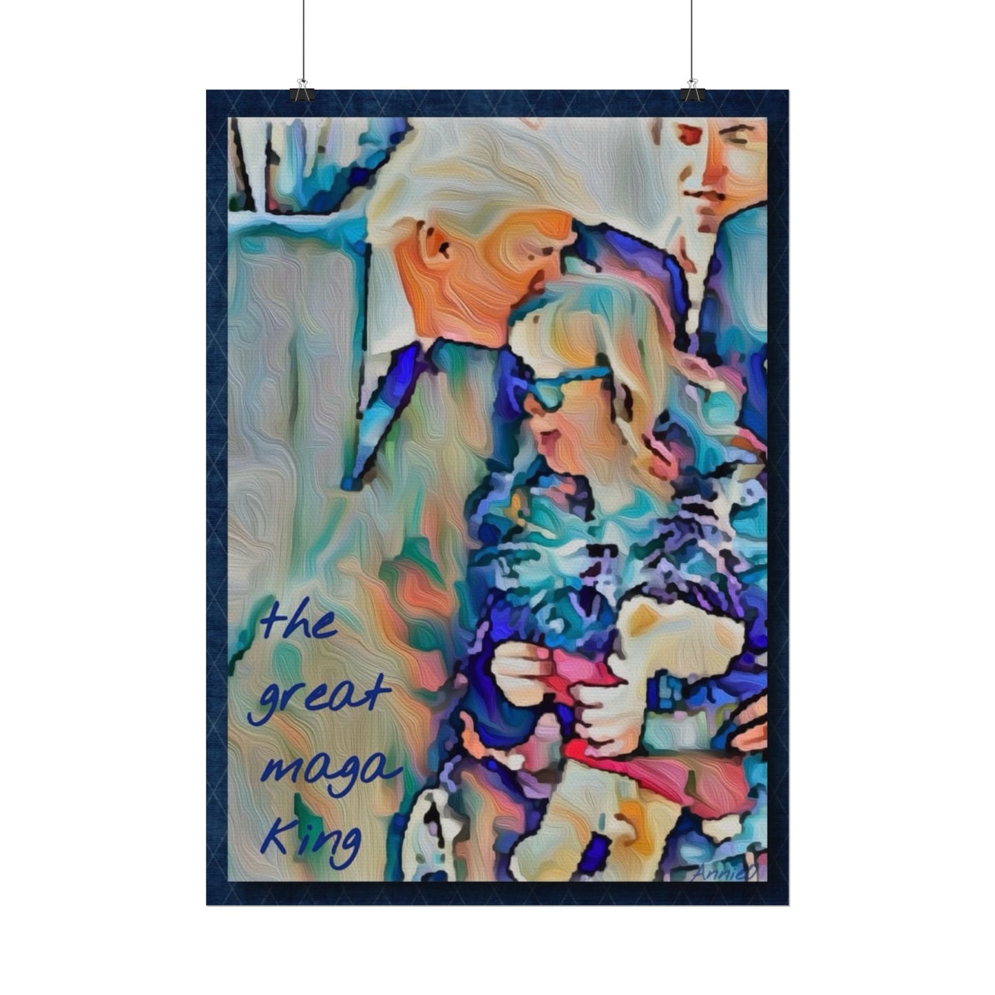 Watercolor Matte Poster — "The Great Maga King" Textured Art Print