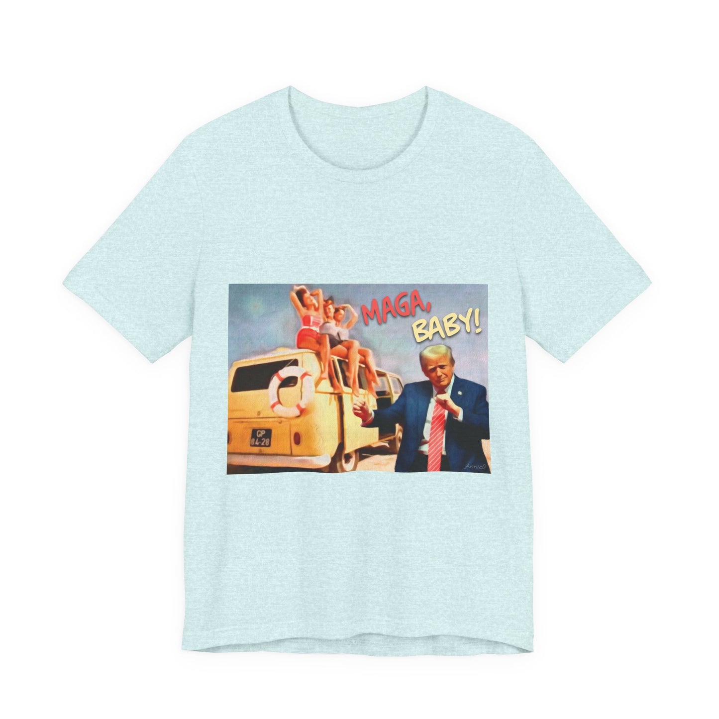 Vintage Political Graphic Tee — "MAGA Baby!"