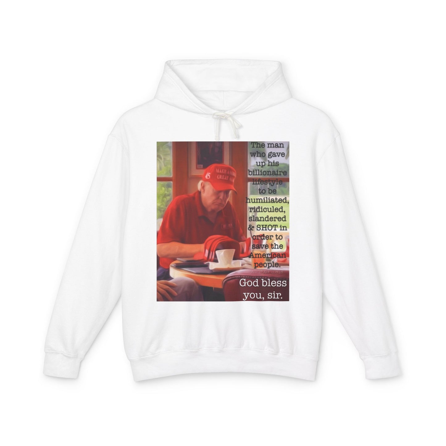 Patriotic 'God Bless You, Sir' Hoodie — Vintage Veteran Tribute Sweatshirt
