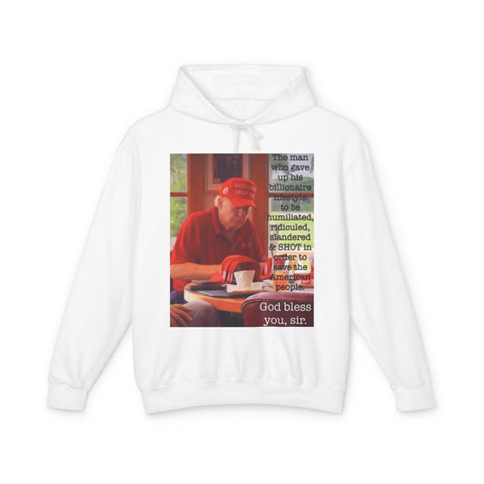 Patriotic 'God Bless You, Sir' Hoodie — Vintage Veteran Tribute Sweatshirt