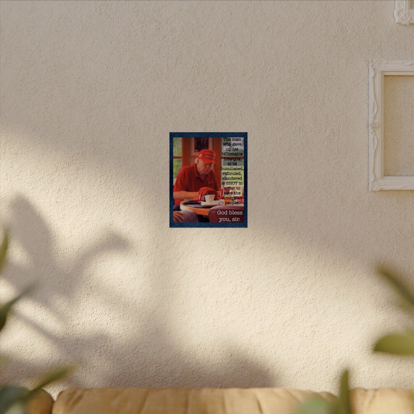 Matte Poster — Textured Watercolor Political Quote Print