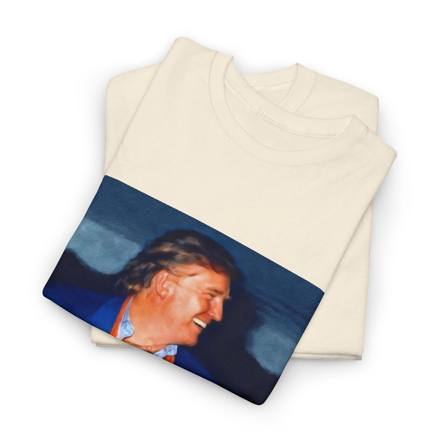 Vintage Portrait Tee with Quote – “Selfless Man, Truly Loved by All Who See It”