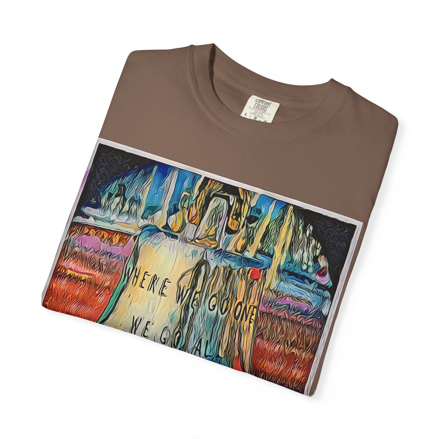 T-Shirt — 'WWG1WGA' Graphic Tee with Bold Neon Slogan
