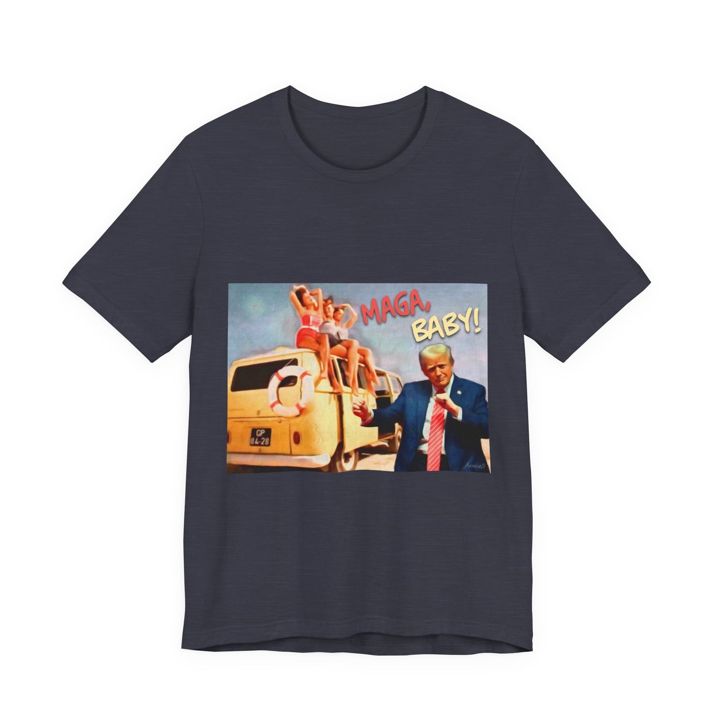 Vintage Political Graphic Tee — "MAGA Baby!"