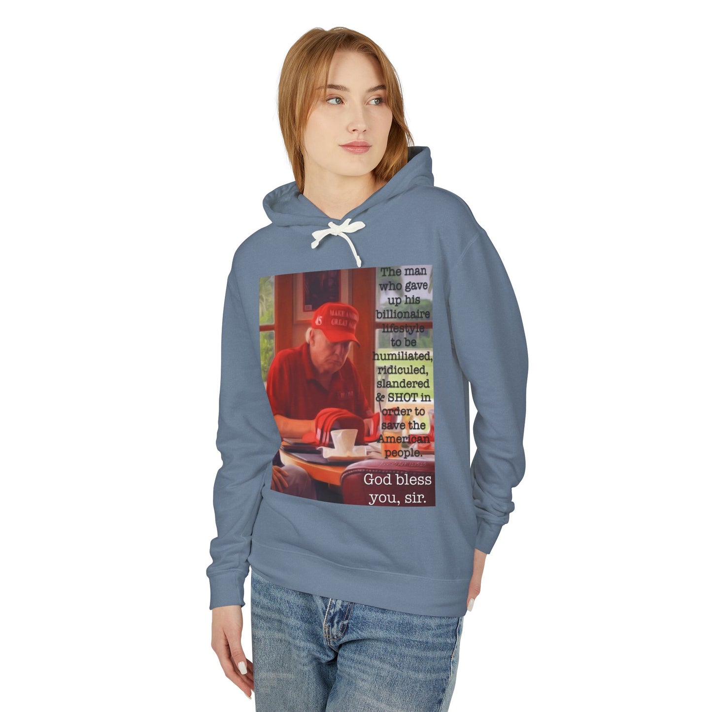 Patriotic 'God Bless You, Sir' Hoodie — Vintage Veteran Tribute Sweatshirt