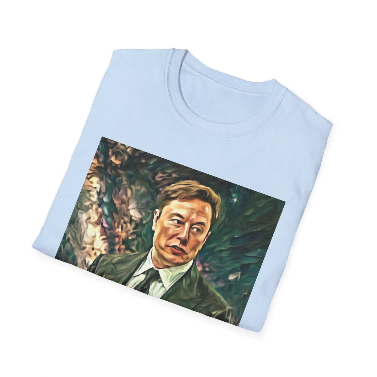 Elon Musk with Rocket— Graphic T-Shirt