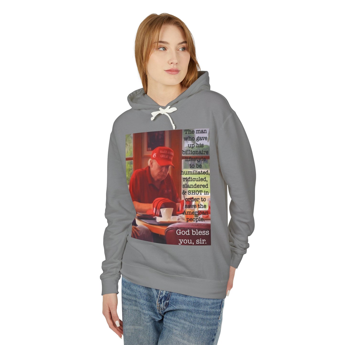 Patriotic 'God Bless You, Sir' Hoodie — Vintage Veteran Tribute Sweatshirt