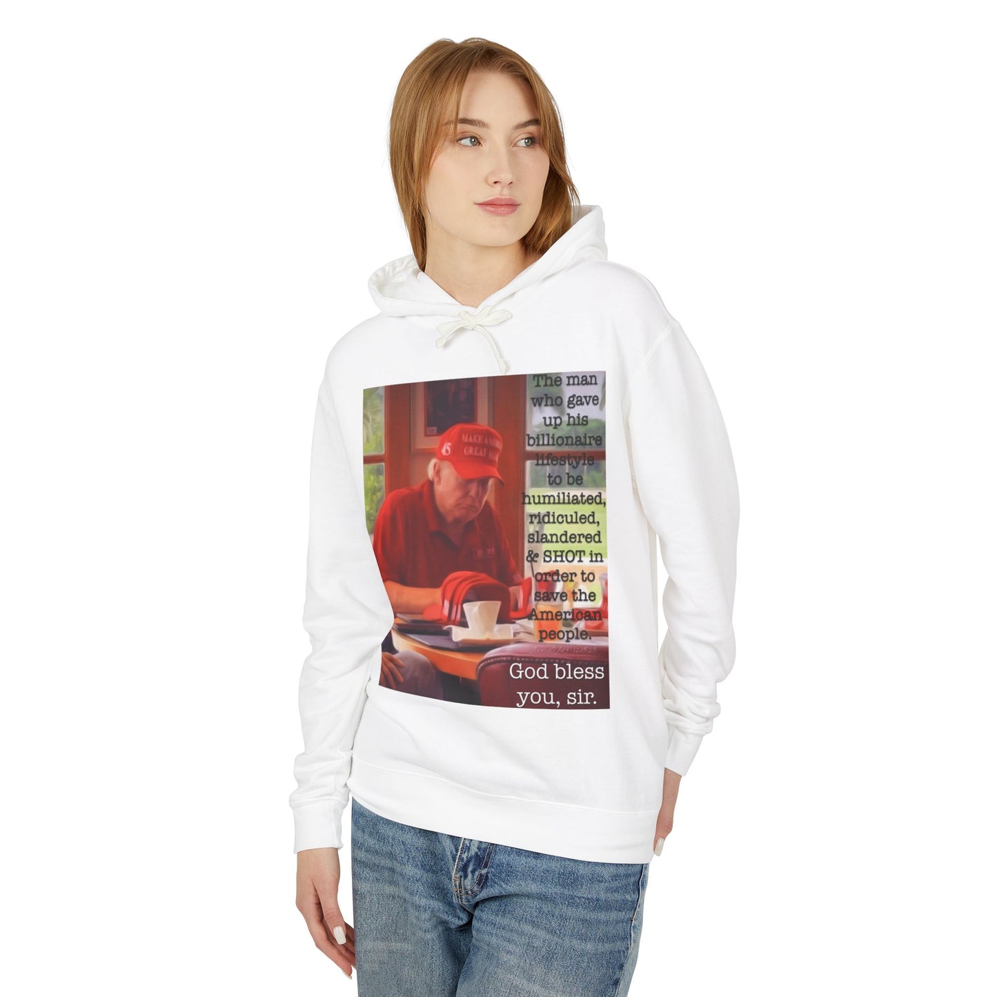 Patriotic 'God Bless You, Sir' Hoodie — Vintage Veteran Tribute Sweatshirt