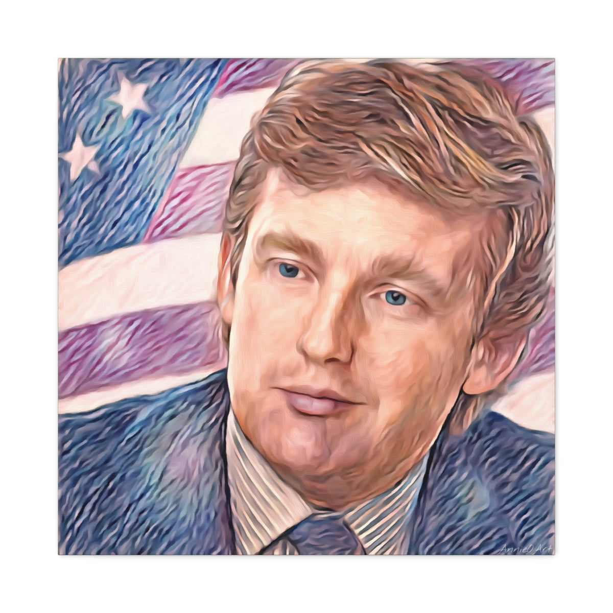 Trump Patriotic Portrait Canvas