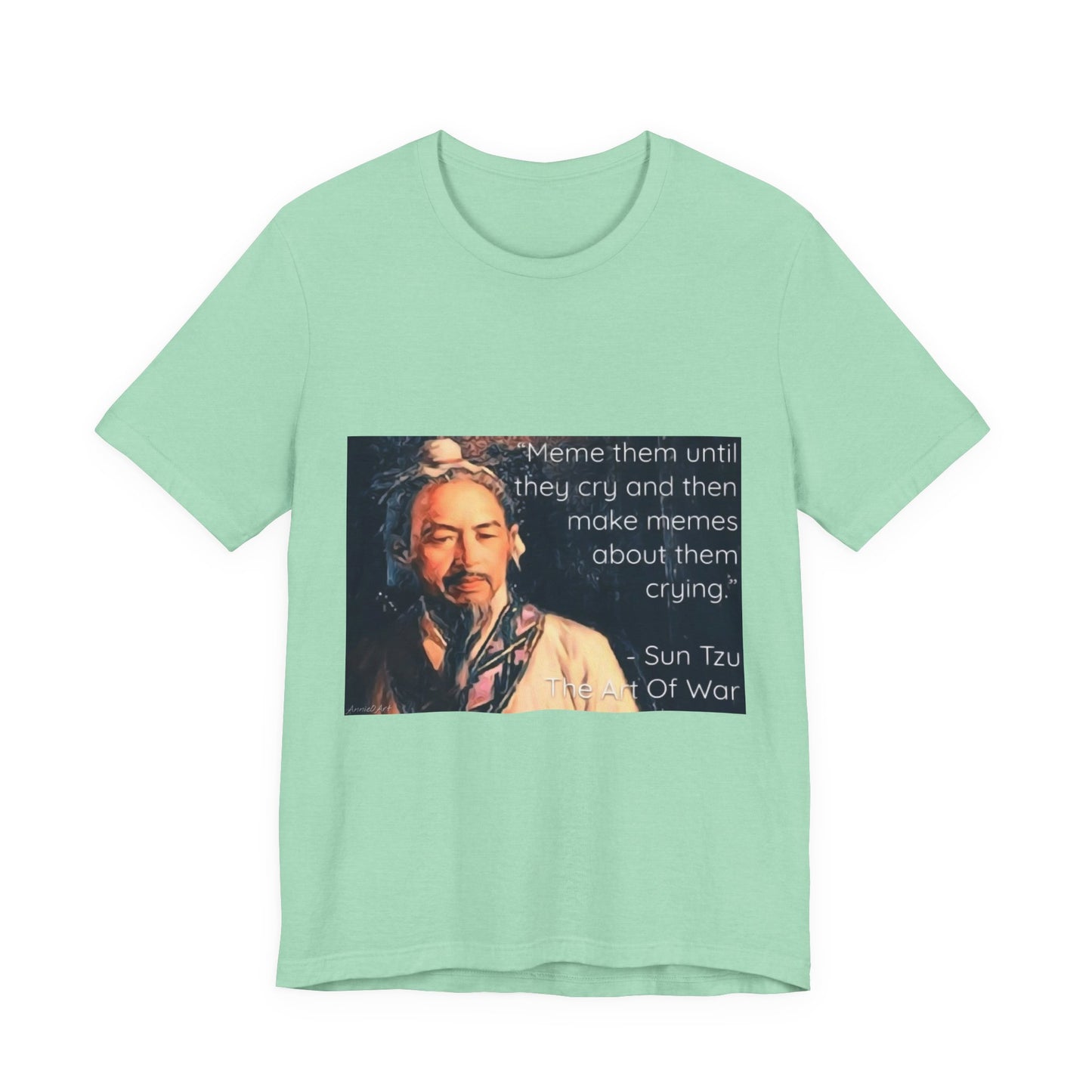 Sun Tzu Meme Tee — "Meme Them Until They Cry" Retro Political Art T‑Shirt